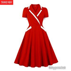 Vintage Midi Blazer Dress with Pockets, Office to Event Wear